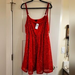 Red Sequin Dress TORRID 1X
